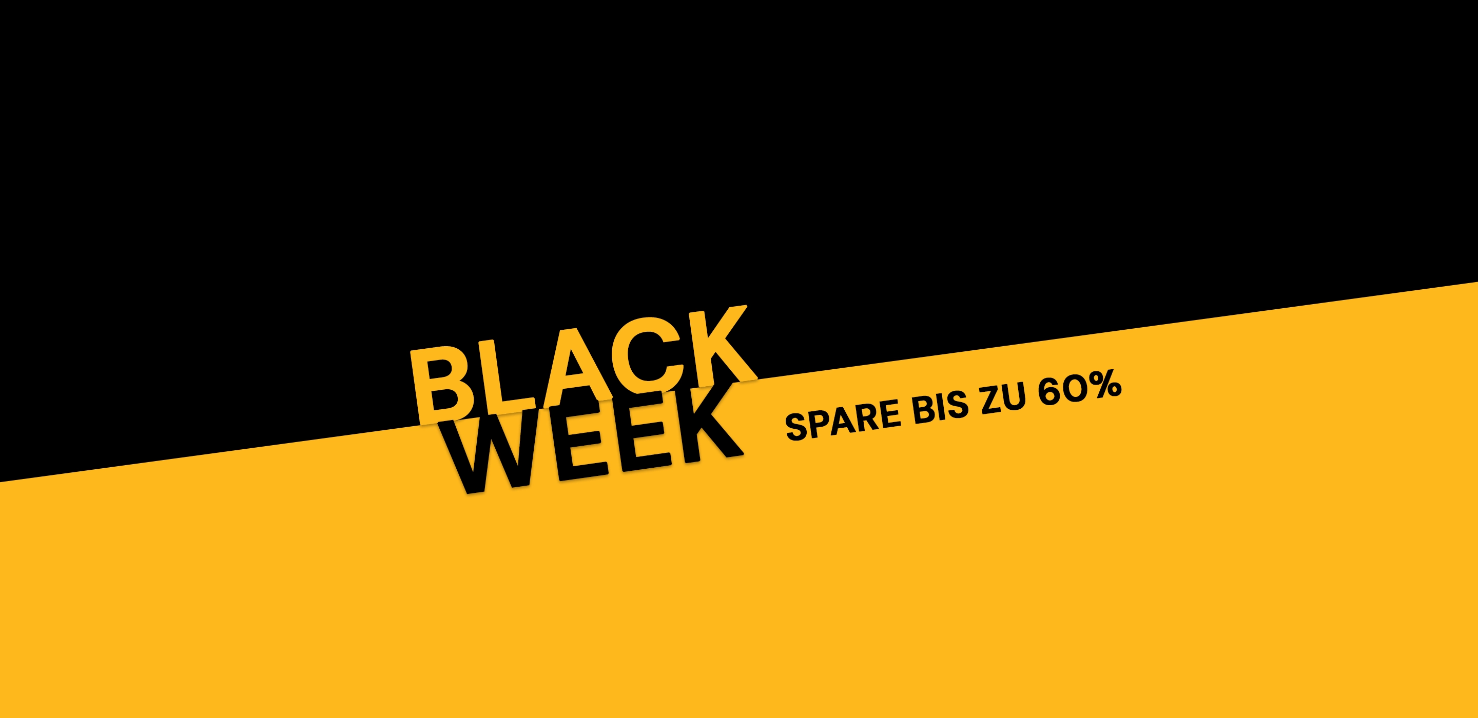 Black Week Banner: Spare bis zu 60% 