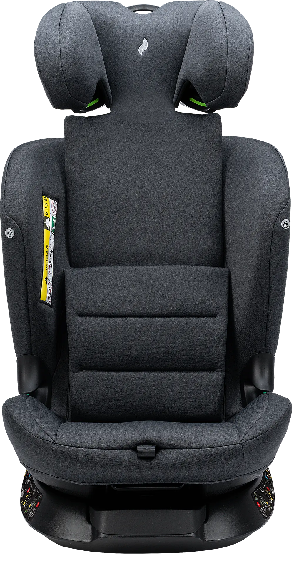 Floyd360 in Dark Grey Melange ohne Einlage und mit ausgefahrener Kopfstütze