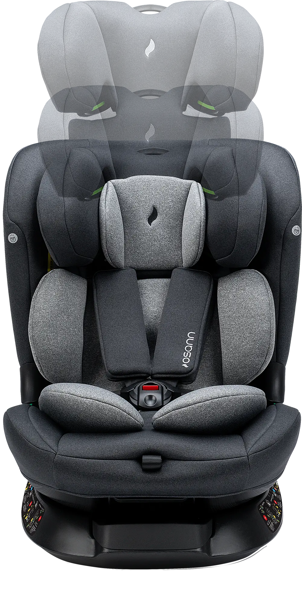 Floyd360 in Dark Grey Melange mit verstellbarer Kopfstütze