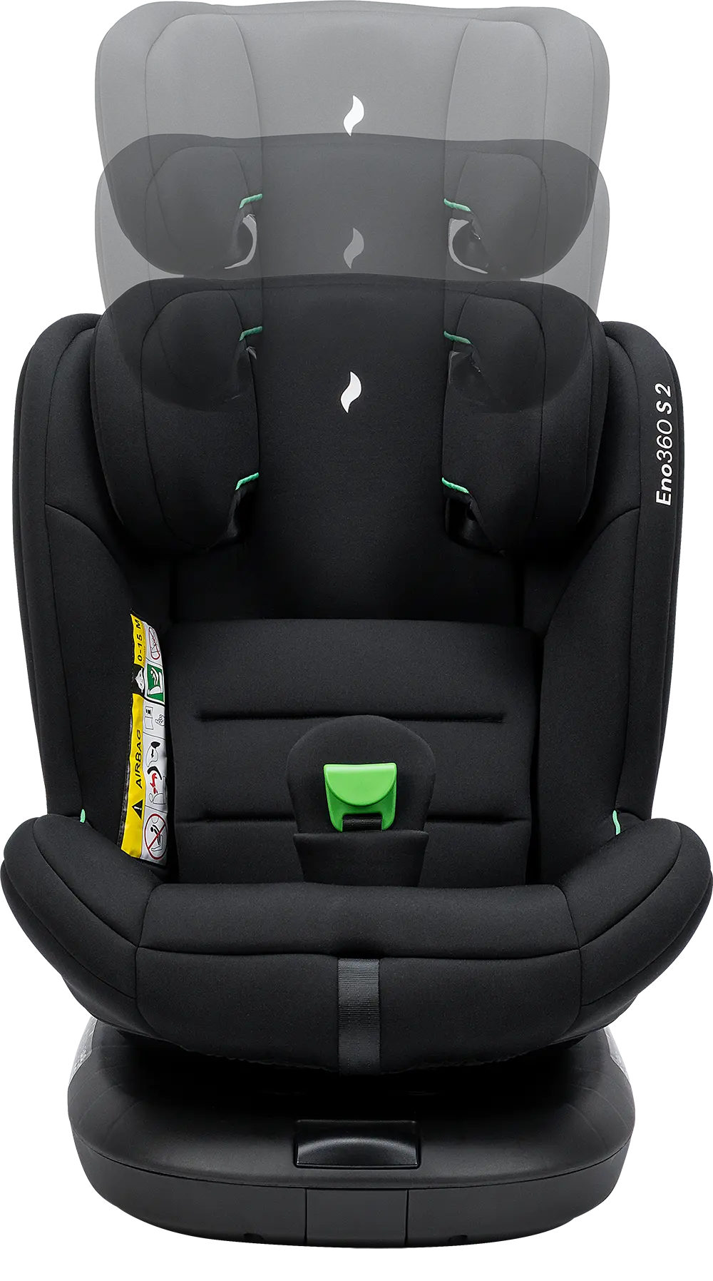 Eno360 S 2 frontansicht ohne polster Kopfstütze beweglich